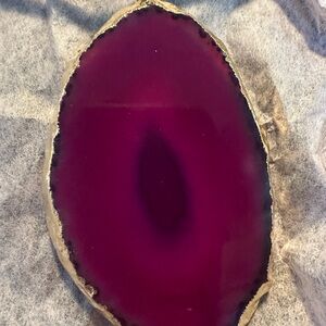 Purple Agate Slice Decor